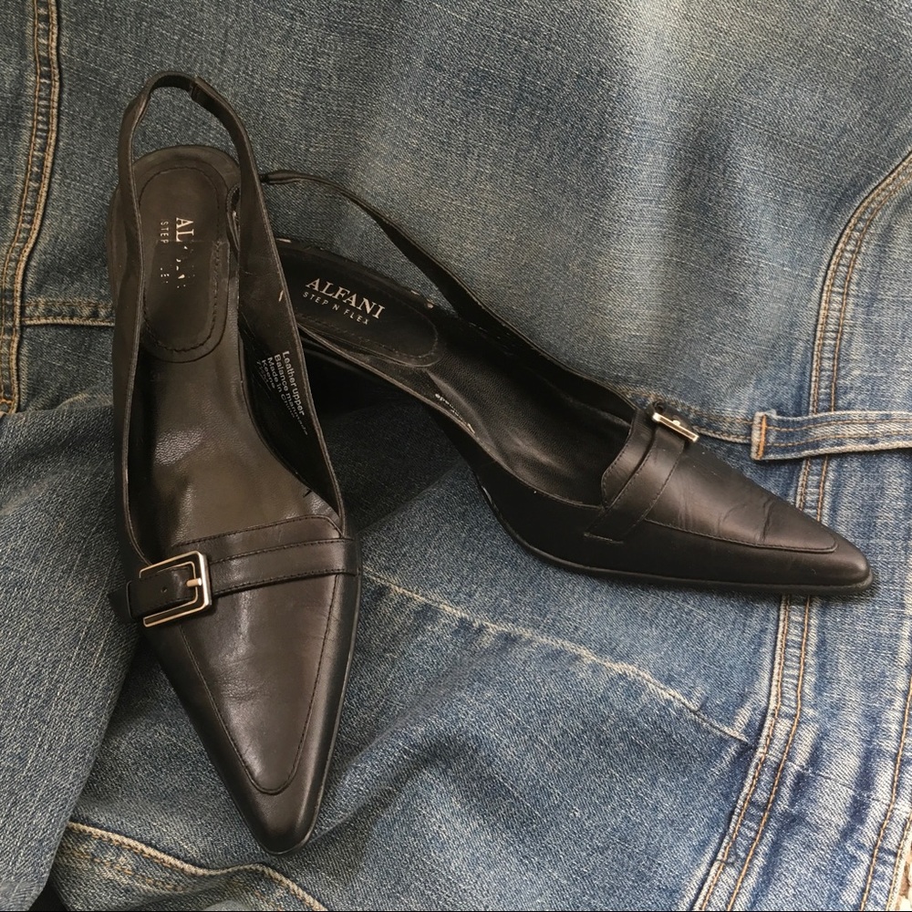 Alfani Step n Flex Pointed Slingback Heels